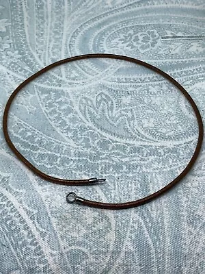 $38 • Buy Authentic Trollbeads Brown Leather Necklace 17.7 Inch/50 Cm, New