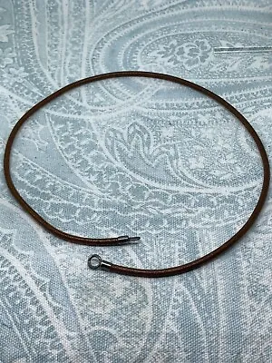 Authentic Trollbeads Brown Leather Necklace 17.7 Inch/50 Cm New • $38
