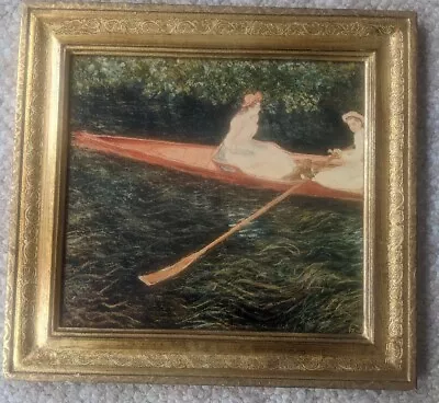 Vintage Claude Monet  Boating On The Epte  Made In Italy • $39.99