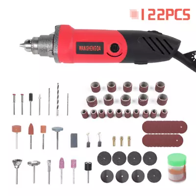 122x Rotary Electric Drill Grinder Grinding Set Polising Carving DIY Tool 110V  • $26.80