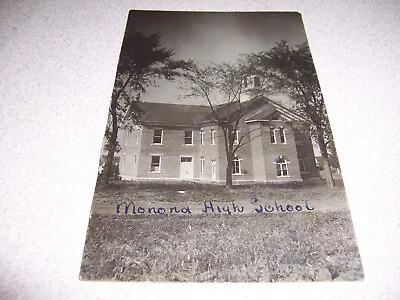 C.1900 MONONA HIGH SCHOOL IOWA ANTIQUE RPPC POSTCARD • $9.99