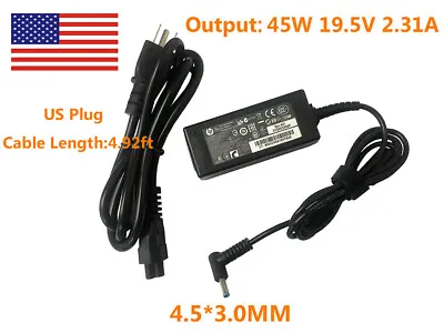 $16.94 • Buy HP 741427-001 740015-004 740015-003 741553-850 AC Adapter Charger Power Cord 45W