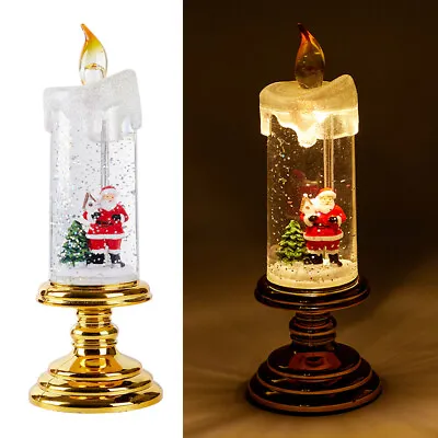 £5.95 • Buy Water Glittering Candles Battery Operated LED Candles Light Swirling Candlestick