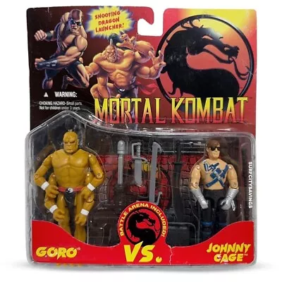 Mortal Kombat: Goro Vs. Johnny Cage Action Figure Set (1994) Hasbro New SEALED • $104.95