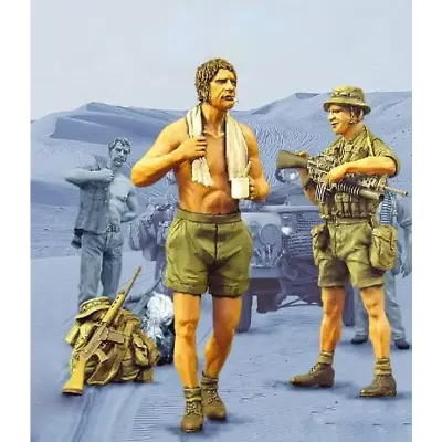 1/35 2pcs Resin Model Kit British Soldiers SAS Dhofar Rebellion Unpainted • £20.69