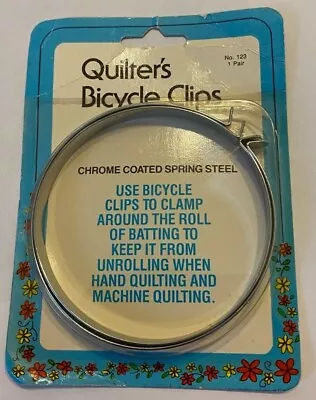 Vintage Quilter's Bicycle Clips - Chrome Plated Spring Steel • $4.99
