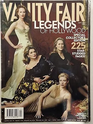 Vanity Fair Magazine April 2001. Special Collectors Edition Legends Of Hollywood • £3.99