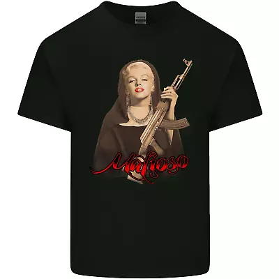 Marilyn Mafioso AK-47 Gangster Mafia Mens Cotton T-Shirt Tee Top • $14.61