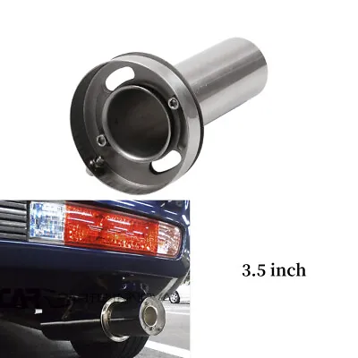 Universal Round 3.5  Stainless Exhaust Muffler Tip Silencer Adjustable Removable • $14.59