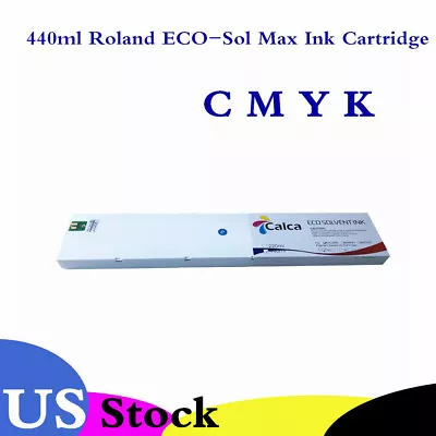 US Stock CALCA Compatible 440ml Roland ECO-Sol Max Ink C M Y K • $52.10