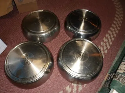 (4) 1992-2010 Ford Econoline Van E250 E350 Dog Dish Wheel HubCaps Chrome Dogdish • $90