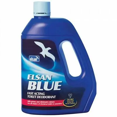 Elsan 2L Blue Perfumed Toilet Fluid Chemical Caravan Motorhome Camping • £14.95