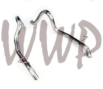 Stainless Pre-Bent Pipe 2.5  Exhaust Tailpipes 87-93 Mustang GT 5.0L Turn Down • $199.95