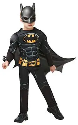 Rubie's Official Batman Black Deluxe Child's Costume Superhero Fancy Dress Chi • £24.64