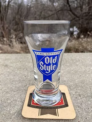 Vintage 80s Pure Genuine Old Style Beer Glass 5”-1/2” Tall G.Heileman • $4.95