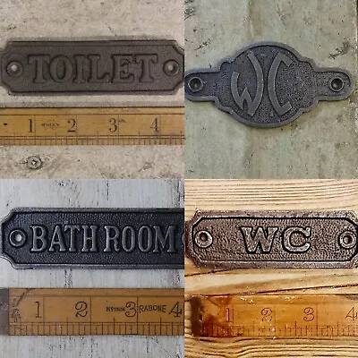 ROOM PLAQUES  Cast Iron Room Door Plaque  Wall Sign  Vintage Retro Industrial • £7.95