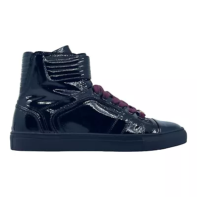 Versace Men's PCS Unique Hi-Top Patent Leather Sneakers V900286  - BRAND NEW • $199