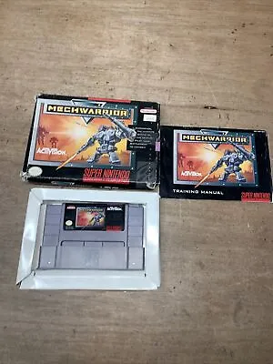 MechWarrior (Super Nintendo Entertainment System 1992) CIB Tested • $74.99