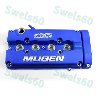 MUGEN Racing Rocker Valve Cover For Honda Civic B16 B17 B18 VTEC B18C GSR -BLUE • $114.45