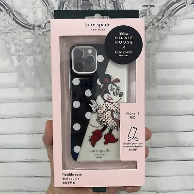 Kate Spade IPhone 11 PRO Disney Minnie Mouse Flexible Case New In Box Black • $29.99