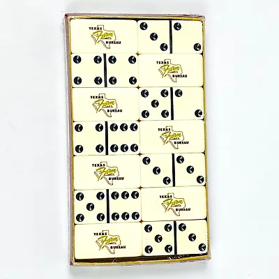 Purmeco Marblelike Dominoes Texas Farm Bureau Advertising VTG USA Made Sealed • $43.65