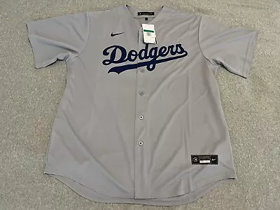 Nike MLB Los Angeles Dodgers Gray Jersey Corey Seager #5 Size XL NWT • $67.99