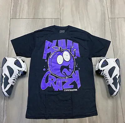 Tee To Match Jordan Retro 7 Varsity Purple Flint. PLUM Crazy Tee  • $22.50