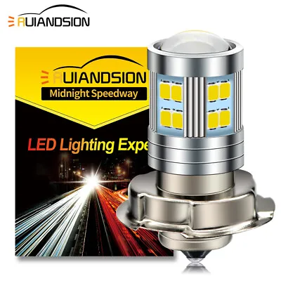 White P26S 2835 24 LED DC 6V/ 10-30V Headlight Lamp Front Bulb For Motor 800LM • £9.59