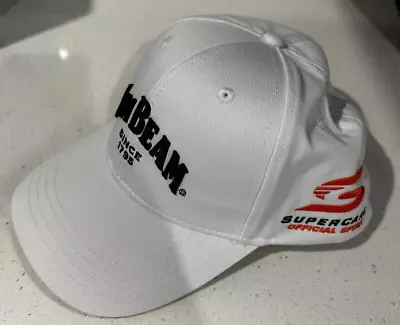 Jim Beam Ebroidered Hat White Promotional V8 Supercars Snapback Cap • $15