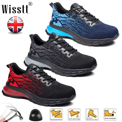 £24.97 • Buy Mens Womens Work Safety Trainers Lightweight Steel Toe Cap Boots Hiking Shoes S3