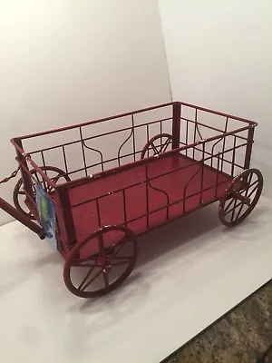 Metal Decorative Red Wagon • $65