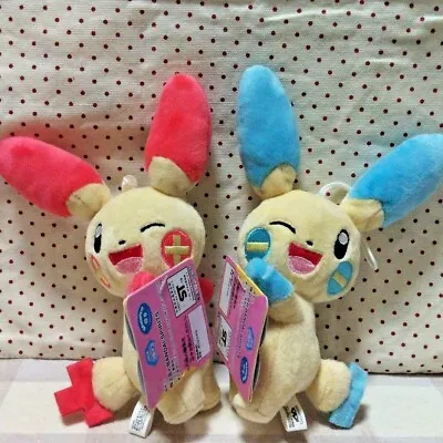 Pokemon Plusle Minun Smile Plush Doll 2 Set Mascot Toy Japan New With Tag Japan • $48.50