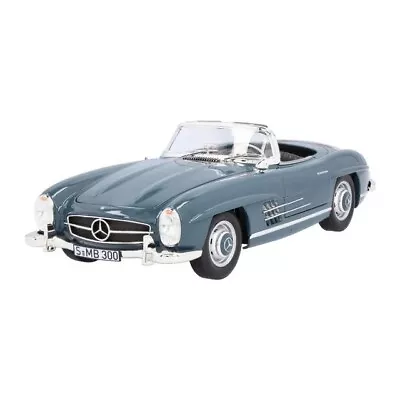 Mercedes-Benz Classic 300 SL Roadster W198 Diecast Model Car 1:18 Blue Grey • $259.99