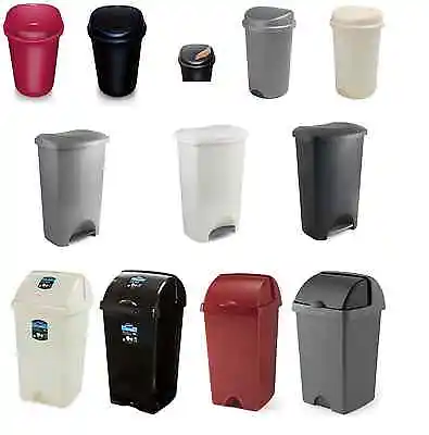 Addis 50 Litre Bin Dustbin Plastic Rubbish Paper Waste Kitchen Dust Quality Bins • £20.89