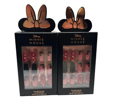 Revolution X Minnie Mouse Disney False Nails Set London Limited Edition 2 Pack • $19.99