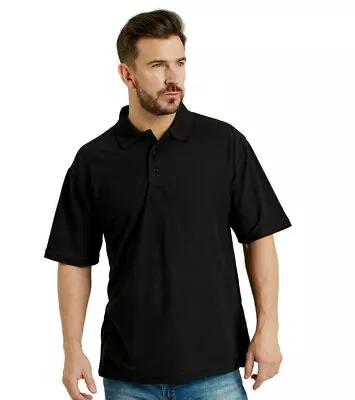 UCC Ultimate Clothing Collection Polo Shirt Short Sleeve Top Extra Comfort • £8.29