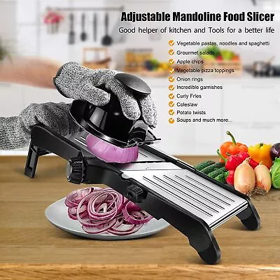 Kitchen Mandoline Slicer Upgraded Vegetable Slicer For Potato Cabbage Onion New • £17.99