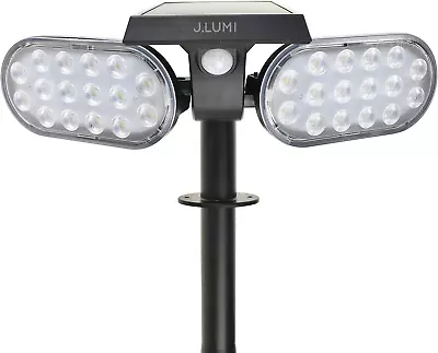 SOL1581 Solar Landscape Spotlight 2 Adjustable Headlights Motion Sensor Enable • $35.68