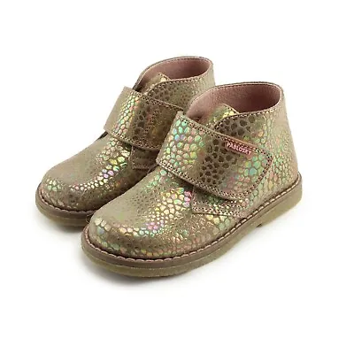 Pablosky Girls High Top Ankle Leather Shoes (095131 Serraje Taupe) Made In Spain • $59