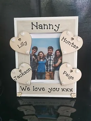 £14.95 • Buy Personalised Nan Grandad Grandma Gran Grandparents Photo Picture Frame Gift