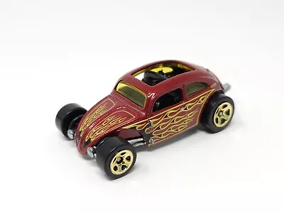 2009 Hot Wheels #121 Heat Fleet 5/10 CUSTOM VOLKSWAGEN BEETLE Red Variant 5Sp • $8.95