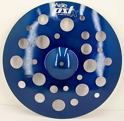 $200 • Buy Paiste PSTX 18  Swiss Thin Crash Cymbal/Color Sound Blue/Model # CY0001259918