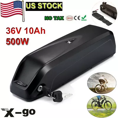 $215 • Buy US 36V 10Ah Hailong Lithium Electric Bike Battery Pack Fit 250-500W Motor E-bike