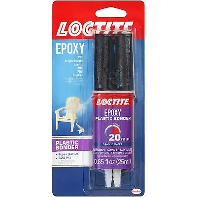 Loctite Epoxy Plastic Bonder 0.85-Fluid Ounce Syringe (1363118 ) • $8.95