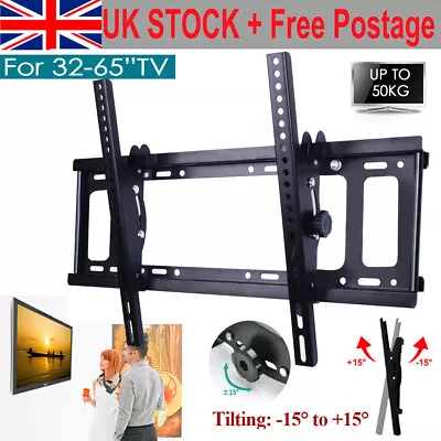 £14.99 • Buy Tv Wall Bracket Mount Slim For 26 30 32 40 42 50 63 Inch Flat 3d Lcd Led Plasma