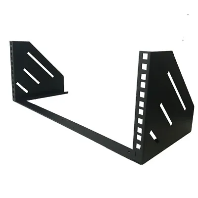 4U Steel Vertical Wall Mount / Under Desk Rack Bracket (Black) 19  Application • $79.90