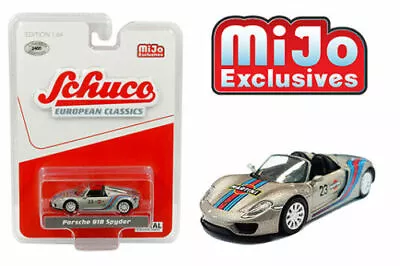 Schuco 4500 European Classic Porsche 918 Spyder #23 Martini Racing 1/64 Silver • $12.98