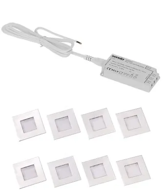 £7.95 • Buy Sensio LUCE LED Square Kitchen Cabinet Kick Board Plinth Lights - Cool White