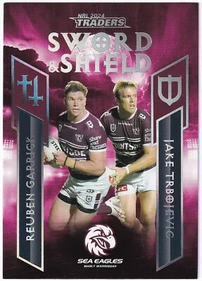 2024 Tla Nrl Traders 'sword & Shield Team' Sst07/17 Manly Warringah Sea Eagles • $12.50