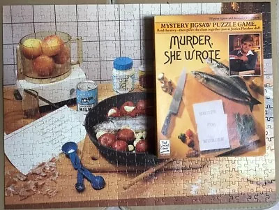 Murder She Wrote 'Recipe For Murder' Mystery Jigsaw Puzzle Game VGC • £15